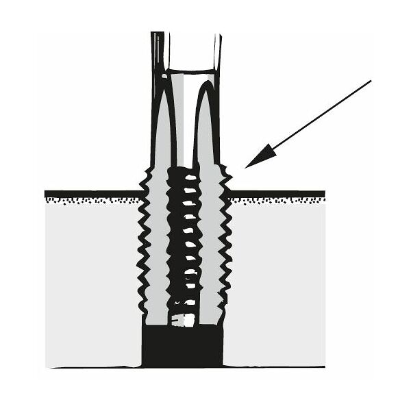 Machine tap for cast iron  TiCN