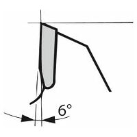 Lame de scie circulaire en carbure Angle de coupe négatif