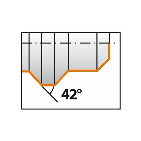 Ištekinimo laikiklis su keičiama plokštele QuickTurn  20/12 mm