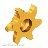 simmill VX Frässchneidplatte, Allgemeines Nutfräsen, für weiche Schnitte, w=4 mm, R=0,2 mm Dmin=22 mm