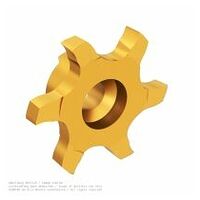 simmill UX inserto di fresatura, fresatura generale di cave, per tagli morbidi, w=2,5 mm, R=0,2 mm Dmin=20 mm