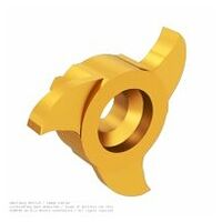 simmill VX milling insert, milling of retaining ring grooves in light metal, nominal width=5.15 mm, Dmin=22 mm, tmax=4.5 mm