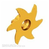 inserto di fresatura simmill VX, fresatura generale di scanalature, forma di scanalatura diritta, w=1 mm, R=0,1 mm, Dmin=28 mm, tmax=6,5 mm