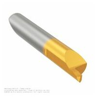 Plaquette de coupe simturn AX, gorges axiales sur tenon, rayon complet, Dmin=6,2 mm, w=1 mm, tmax=2 mm