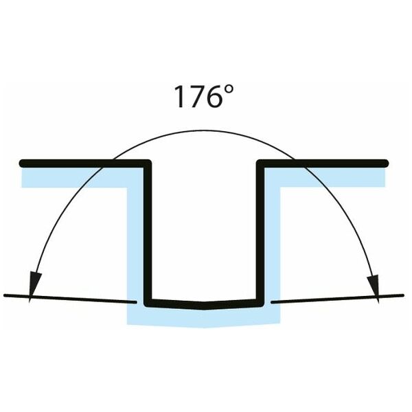 Scheibenfräser mit Bund Breite a<sub>p</sub> = 12 mm