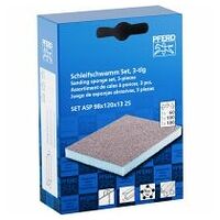 PFERD Wasserfester Schleifschwamm 98x120x13 mm A60,A100,A180 zweiseitig für universelle Anwendung
