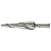 PFERD Stufenbohrer HSSE Co5 9 Bohrstufen Ø 4-12 mm 3-Flächenschaft-Ø 6 mm