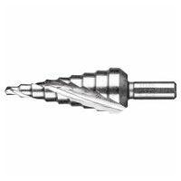 PFERD Stufenbohrer HSSE Co5 9 Bohrstufen Ø 4-20 mm 3-Flächenschaft-Ø 8 mm