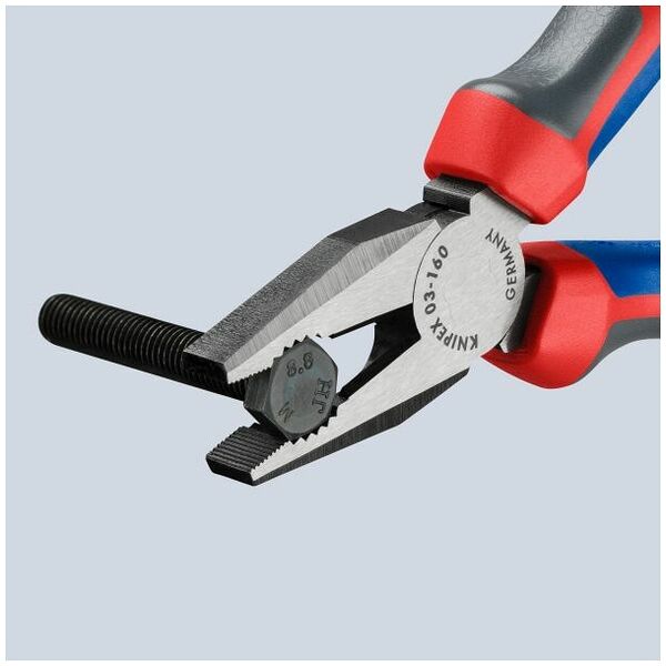 Kombizange mit Mehrkomponenten-Hüllen schwarz atramentiert 160 mm