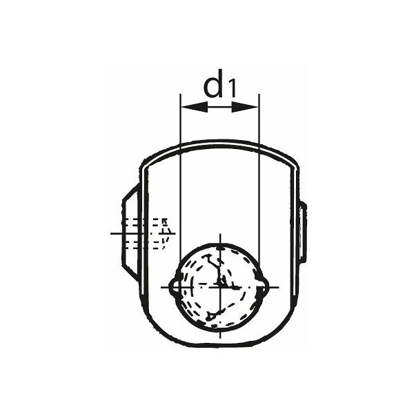 KOMET UniTurn®-draai-klemhouder voor niet-roterend gebruik (zonder boorstang)
