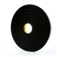 3M™ bandă adezivă din spumă de vinil pe o singură față 4508, negru, 6 mm x 33 m, 3,2 mm