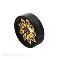 simcut K2 whirling head, threaded whirling head for Citizen machines, Ds=12 mm, number of cutting edges=9