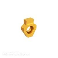 simcut BF cutting insert, grooving of longitudinal grooves according to ANSI B17.2-1967, w=12.751 mm, w=12.7 mm, R=0.305 mm