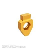 simcut BF cutting insert, grooving of longitudinal slots, DIN 6885, tolerance P9, w=7.98 mm, w=8 mm, tolerance P9