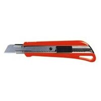 Cutter knife with 1-component handle, with 3 snap-off blades, Blade width: 18mm