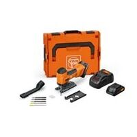 Scie alternative sans fil pour métal et bois, course de 26 mm,F-IRON Jig 26 AS Set 2 x 4 Ah,Scie alternative puissante, à faibles vibrations, pour le métal et le bois, permettant des coupes précises et curvilignes, même en hauteur. Set de démarrage i