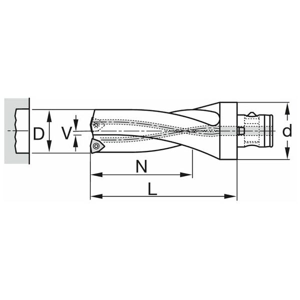 KOMET KUB Trigon® indexable drill ABS 50 3×D