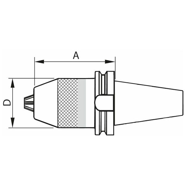Short drill chuck Form A 2,5-16 mm