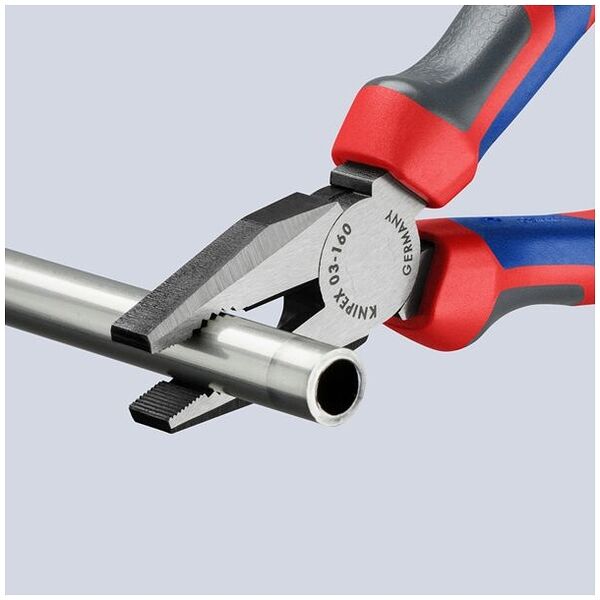 Kombizange mit Mehrkomponenten-Hüllen schwarz atramentiert 160 mm