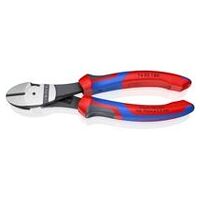 Kracht-zijsnijtang met meer-componentengrepen zwart geatramenteerd 180 mm