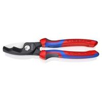 Coupe-câbles à double tranchants avec gaines bi-matière brunie 200 mm