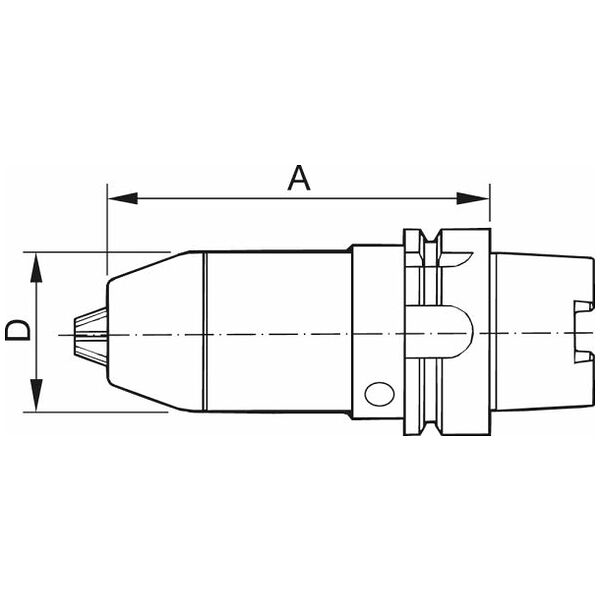 Mandrino autobloccante per punte corte Forma A HSK-A 63