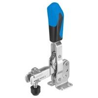 Senkrechtspanner mit blauem Handgriff