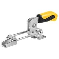 Horizontal clamping device with yellow handle