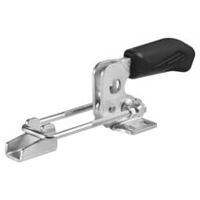 Horizontal toggle clamp with black handle