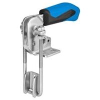 Vertical toggle clamp with blue handle