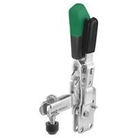 Senkrechtspanner mit grünem Handgriff und Sicherheitsverriegelung