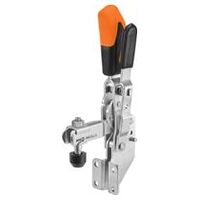 Senkrechtspanner mit orangefarbenem Handgriff und Sicherheitsverriegelung