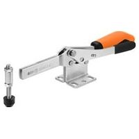 Morsetto orizzontale con impugnatura arancione e blocco di sicurezza