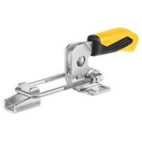 Horizontal clamping device with yellow handle
