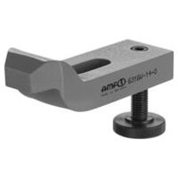 Spændestang spændt, med justerbar støtteskrue