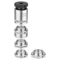 Aluminium vijzel met spaanbescherming