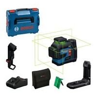 Linienlaser GLL 12V-100-33 CG, 1 x Akku GBA 12V 2.0Ah, L-BOXX 13