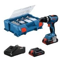 Akku-Schlagbohrschauber GSB 18V-65, 2 x Akku GBA 18V 4.0Ah, L-Case Pick & Click