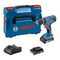 Akku-Bohrschrauber GSR 18V-21, 2 x Akku GBA 18V 2.0Ah, L-Case