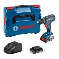 Akku-Bohrschrauber GSR 18V-28, 2 x Akku GBA 18V 2.0Ah, L-Case