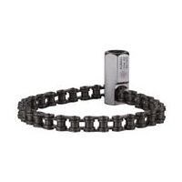 Oil filter wrench with 32-link chain