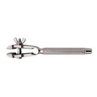 Stielfeilkloben (spitz) mit feinem Maul, max. 7 mm Spannweite (Gesamtlänge 130 mm)