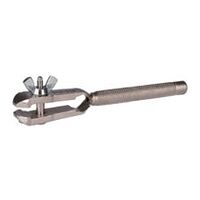 Stielfeilkloben (spitz) mit feinem Maul, max. 6 mm capacité de serrage (Gesamtlänge 115 mm)