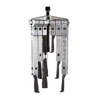 3-ramenný univerzálny sťahovák s extrémne úzkymi sťahovacími hákmi v sade, do 130 mm upínacej šírky, 350 mm upínacej hĺbky