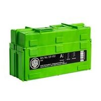 Set di punzoni numerici da 9 pezzi in acciaio nichelato, DIN 1451, 6 mm altezza del carattere, 58 - 61 HRC durezza sull'incisione