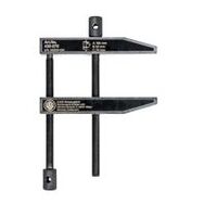Parallèle-serre-joint avec double guidage de broche, capacité de serrage jusqu'à 70 mm, 50 mm profondeur de serrage