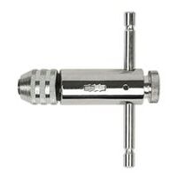 Porte-foret avec cliquet, 110 mm longueur totale (pour tarauds à main M5 - M12 selon DIN 352)