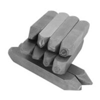 Punzone manuale con caratteri speciali (Endungszeichen), 2 mm altezza carattere, 58 - 61 HRC durezza dell'incisione