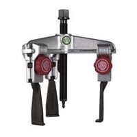 Univerzálny 3-ramenný sťahovák s extrémne úzkymi, rýchlo uvoľniteľnými čeľusťami. Háky sťahováka, šírka upnutia do 130 mm, hĺbka upnutia 100 mm.