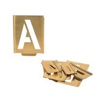 Ensemble de pochoirs à lettres professionnels (lettres) avec mécanisme à emboîtement, 20 mm hauteur des caractères